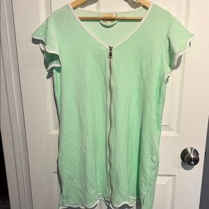 SSYS Mint Green Zip-Up Women's Robe